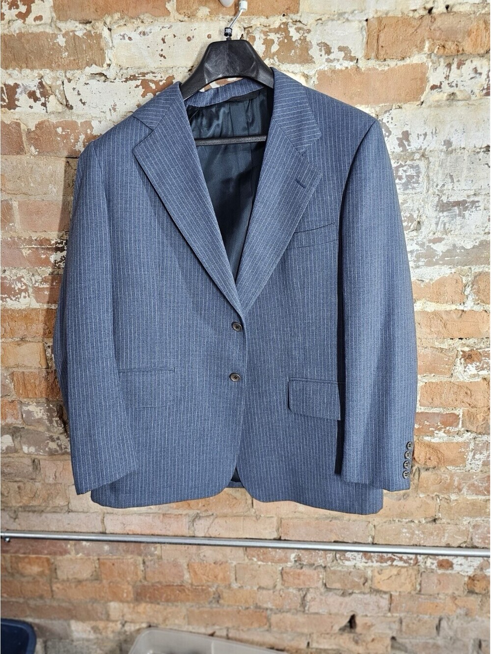 Vintage Cricketeer Men’s Blue Pinstripe Blazer Union Made USA Sport Coat